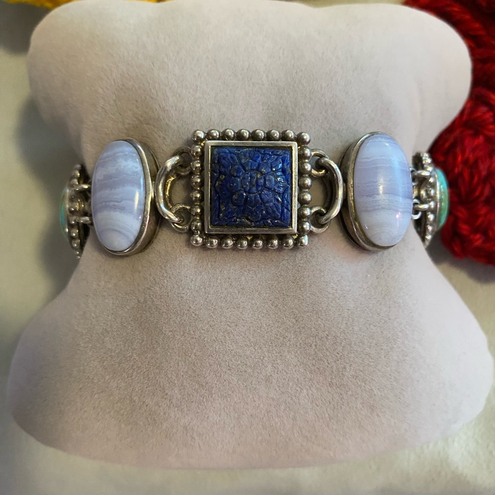 Whitney Kelly 925 Gemstone Art Bracelet – Boho Luxe Statement - Picture 2 of 9